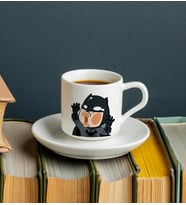 Batman Tasarımlı Türk Kahvesi Fincanı