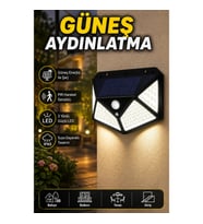 Güneş Enerjili Solar Bahçe Aydınlatma LED Işık Balkon Teras Dekoratif Lamba