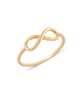 Sonsuzluk Minimal Gümüş Yüzük (Rose)