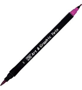 ZIG TUT-80 ART & GRAPHIC TWIN MARKER ÇİFT UCLU KALEMİ PURPLE