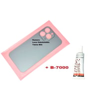 Tkgz İPhone 13 PRO Arka Pil Batarya Kapağı (CAM+B-7000) FÜME