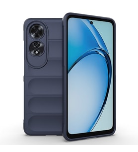 Lexroo Oppo A60 Kılıf Esnek TPU Oyuklu Arka Yüzey Tasarımlı Etnik Silikon Kılıf - Lacivert