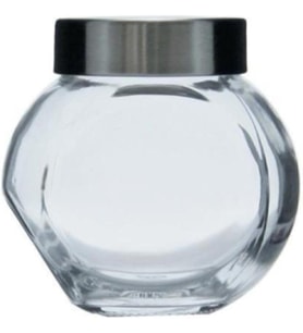 2 yuvarlak cam plastik kapaklı Bella 200 ml PASABAHCE, şeffaf, 8,5 x 6 x 8,2 cm, 2 birim