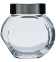 2 yuvarlak cam plastik kapaklı Bella 200 ml PASABAHCE, şeffaf, 8,5 x 6 x 8,2 cm, 2 birim