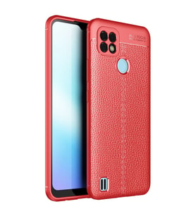 Realme C25 Kılıf Auto Focus Kapak - Kırmızı