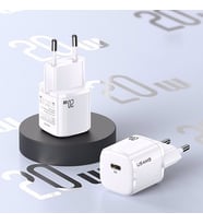 Usams T36 20W Mini Pd Hızlı Şarj Aleti 20W Usb-C Güç Adaptörü (Beyaz)