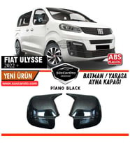 Fiat Ulysse 2022 Sonrası Uyumlu Batman Yarasa Ayna Kapağı Piano Black ABS Plastik Sağ Sol Takım
