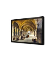 Osmanlı İmparatorluğu Zamanı Ayasofya Camii Çerçeveli Cam Tablo