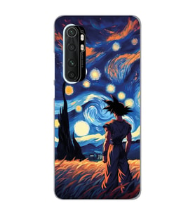 Xiaomi Mi Note 10 LITE Uyumlu Dragon Ball Tasarımlı Şeffaf Telefon Kılıfı