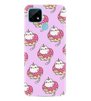 Realme C21 Kılıf Desenli Silikon Unicorn Donut 1417
