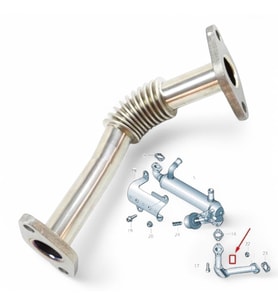 Vw Crafter Egr Borusu 2.5TDI BJM-BJK 2006-2016 076131525C-3