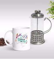 BK Gift Kişiye Özel İsimli Kupa & French Press Seti-6 (Model 1)