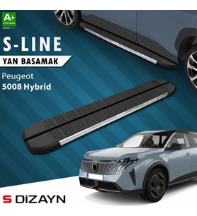 S-Dizayn Peugeot 5008 3 Hybrid S-Line Krom Yan Basamak 203 Cm 2024 Üzeri A+ Kalite