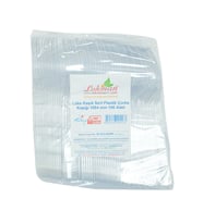 LokmanAVM Lüks Kaşık Sert Plastik Çorba Kaşığı 1654 mm Şeffaf 100 Adet 1 Paket