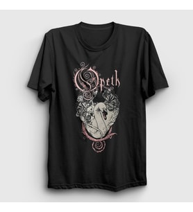 Presmono Unisex Siyah Swan Opeth T-Shirt 534228tt
