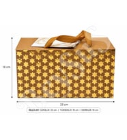 23x16 cm Hediyelik İthal Kutu Çanta Kraft