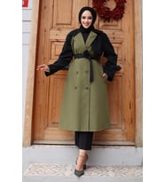 Kolu Garnili  Trençkot  Haki 4435