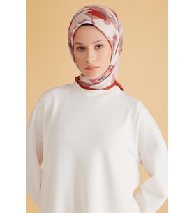 Belli Fresh Pure Eşarp 2-08 Krem Karışık Desen 49988