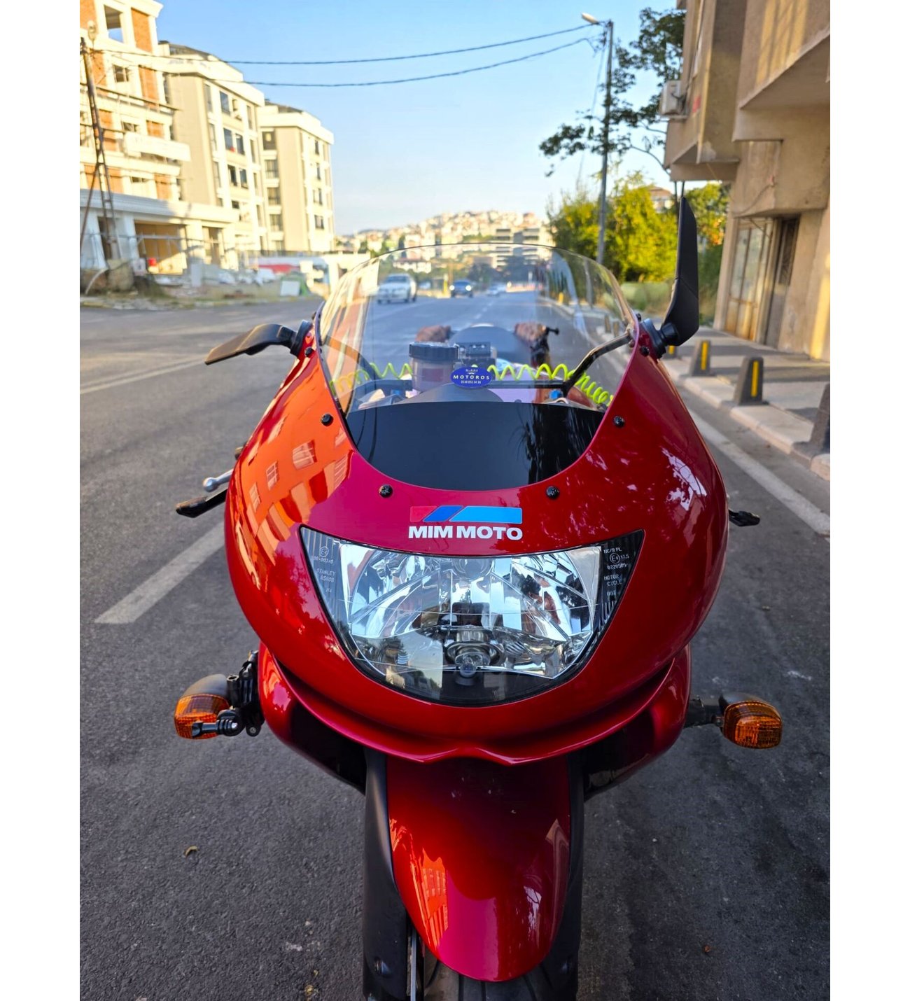 MOTOCAM Kawasaki ZX-9R Ön Cam 1994-2003 Model 41cm Şeffaf Renkli 4mm