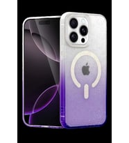 iPhone 14 Pro Pummel Shiny Magsafe Kapak - Mor