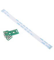 JDS JDM 040 Soket ve 12 Pin Flex Kablo PS4 Kol Tamiri Şarj Soketi 12pin Flex Set (Yeşil)