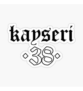 38 Kayseri Nabız Sticker Araba Etiket 19Cm md2