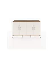 Arges Konsol 6 Raflı 4 Kapaklı 176x30x99 Çam-Aytaşı/Antrasit