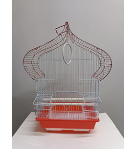 NetX Damla Kırmızı Kafes H1105A-R 40x23x52 cm Kanarya Muhabbet Kuşu için