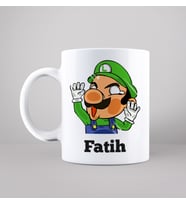Süper Mario Luigi Tasarımlı Kupa Kişiye Özel