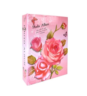 Pembe Çiçek Desenli 13x18  Fotoğraf Albümü