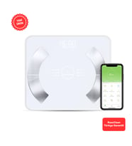RossClean Smart Life 2 Yağ Ölçer Fonksiyonlu Akıllı Bluetooth Tartı Beyaz