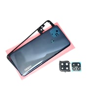 Oppo A15 A15S Full kasa Arka Pil Kapağı SİYAH