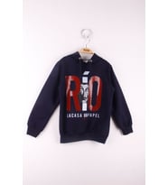 Toontoy Erkek Çocuk La Casa Baskılı Sweatshirt (Lacivert)