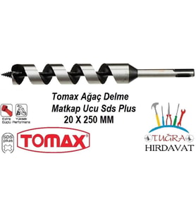 Tomax Sds Plus Ağaç Delme Ahşap Delme Matkap Ucu 20x250