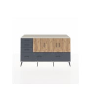 Kronos Konsol 4 Raflı 6 Çekmeceli 3 Kapaklı 176x59x99 Aytaşı-Çam/Antrasit