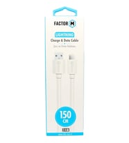 Factor-M Lıghtnıng Data Kablo 2.4A 1.5m Beyaz