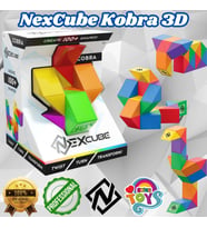 Orijinal NexCube Kobra Küp - Nexcube Speed Cube - NexCube 3D Puzzle Küpü - Zeka Küpü - Rubik Küp (Çok Renkli)