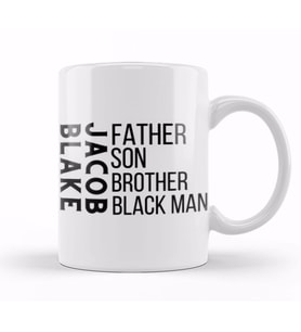 Justice For Jacob Blake Black Lives Matter 2021 Kupa Bardak Porselen