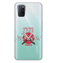 Oppo Sakura Dagger Tasarımlı Şeffaf Telefon Kılıfı