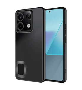 Xiaomi Redmi Note 13 4G Uyumlu Kılıf Silikon Kamera Korumalı Renkli Şeritli Logo Gösteren Zore Omega Kapak
