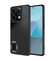Xiaomi Redmi Note 13 4G Uyumlu Kılıf Silikon Kamera Korumalı Renkli Şeritli Logo Gösteren Zore Omega Kapak