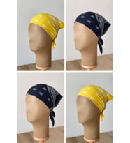 %100 Pamuklu Klasik Desen Unisex 4lü Bandana Seti Renkli Bandana Etnik Desenli A Kalite Bandana