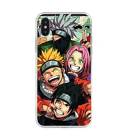 Iphone X ve XS Uyumlu Naruto Tasarımlı Şeffaf Telefon Kılıfı