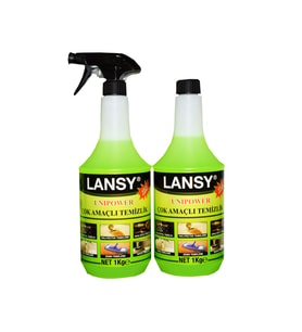 LANSY UNİPOWER ÇOK AMAÇLI TEMİZLEYİCİ 1+1 YEDEKLİ