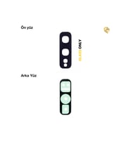Samsung Galaxy S10 E ile Uyumlu Kamera Lensi Siyah Kamera lensi sade lens kamera camı kamera merceği