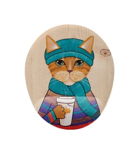 Hipster Kedi Bilek Destekli Mouse Pad