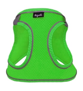 Üç Kilitli Sportif Kedi Köpek Göğüs Tasması 20-24 cm XXX-Small Yeşil