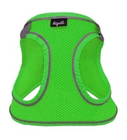Üç Kilitli Sportif Kedi Köpek Göğüs Tasması 20-24 cm XXX-Small Yeşil