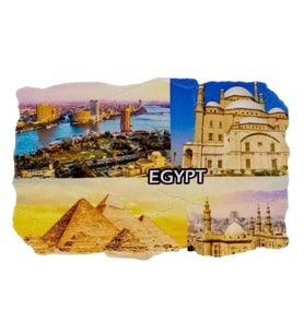 Mısır Temalı Fresco Magnet (Karışık)