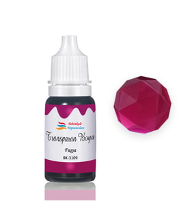 Epoksi Reçine Transparan Boya Pigment Şeffaf Epoksi Boyası 20 ML  Fuşya - 3109